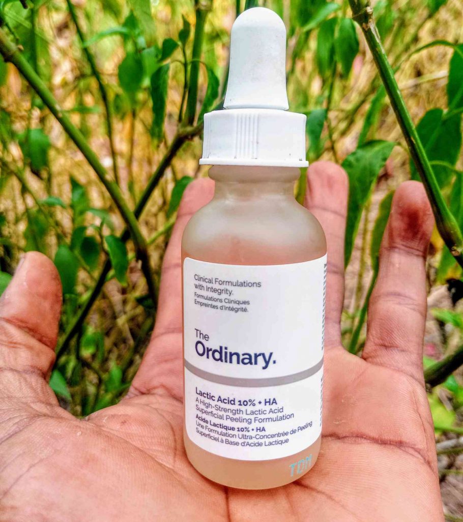 The ordinary niacinamide and lactic acid serum