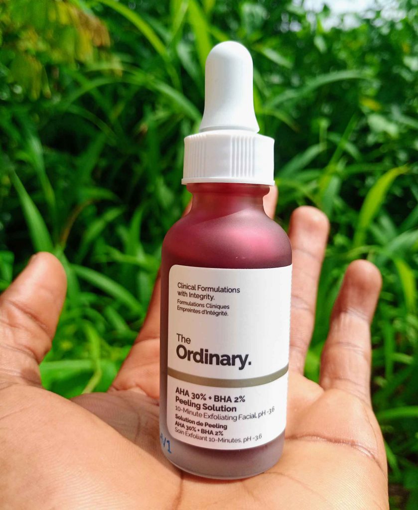 The ordinary peeling solution review