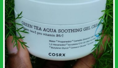 Cosrx green tea aqua soothing gel cream review